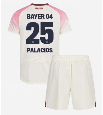 Bayer Leverkusen Exequiel Palacios #25 Udebanetrøje Børn 2025-26 Kortærmet (+ Korte bukser)